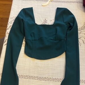 Abercrombie & Fitch Teal Crop Top